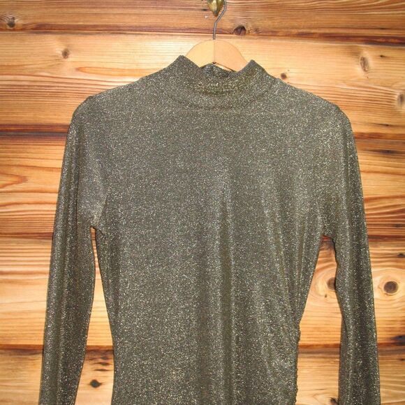 NWT n:philanthropy Demetra Metallic Ruched Mini Dress - Picture 7 of 12